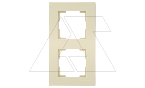 Rita - Рамка 2 поста, вертикальный монтаж, сл.кость