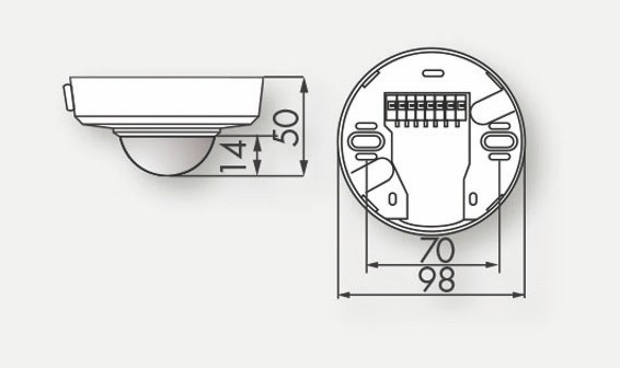 Датчик присутствия B.E.G. PD2-M-DALI/DSI-SM от интернет-магазина amperkin.by