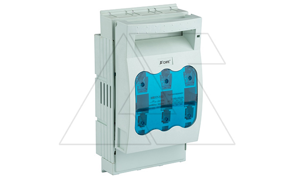 Держатель-разъединитель вставок плавких HR17-160-3, горизонтальный, 3P, 160A, 690VAC, накладной монтаж, для NH00 и NH000