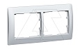 Galea Life - Рамка на 2 поста горизонтальная, Aluminium от интернет-магазина amperkin.by