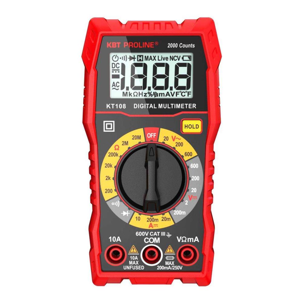 Мультиметр цифровой с True RMS KT 108 PROLINE (КВТ)
