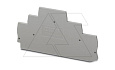 Крышка концевая D-ST 2,5-3L /2,2mm, для пружинных клемм ST 2,5-3.., серая от интернет-магазина amperkin.by