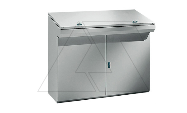 Пульт управления моноблочный 1000x600x400мм (ВxШxГ) с монт. панелью,RAL7035, IP55