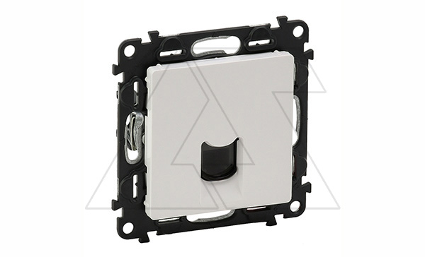 Valena Life - Розетка телеф. 1хRJ 11 4 конт., белая (инд. упаковка)