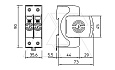 Разрядник V20-2-280, 2P, Un=230В, Imax=80кА, Up<1.3кВ, класс С от интернет-магазина amperkin.by