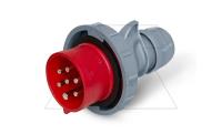 Разъем пром. силовой CEE кабельный, штекер, 16A, 6P+E 6h, 380_415VAC 50/60Hz, IP66/IP67, серия OPTIMA
