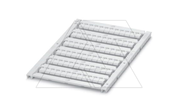 Маркировка для плоского паза для клеммных модулей UCT-TMF 5 для клемм 5,2mm, 72 элемента, PC, белая