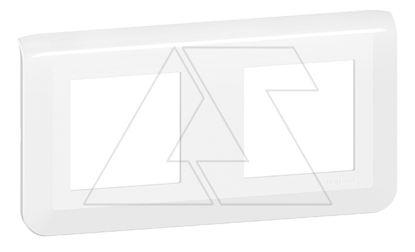 Mosaic - Рамка 2х2М, горизонтальная, белый (суппорт 80252 или 2х80251)