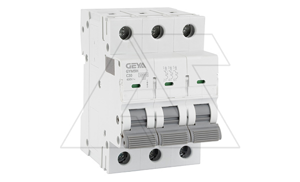 Авт. выключатель GYM9H-3P-20C, 3P, 20A, хар-ка C, 10kA, 3M
