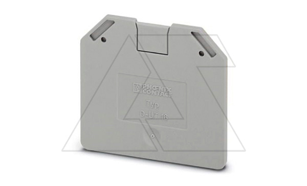 Крышка концевая D-UT 16 /2,2mm, для винтовых клемм UT 16, серая