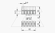 Клемная колодка KL-T 02-06 для коробок Т60, B9, 5х1,5...6мм², 400V, серый, полиамид от интернет-магазина amperkin.by