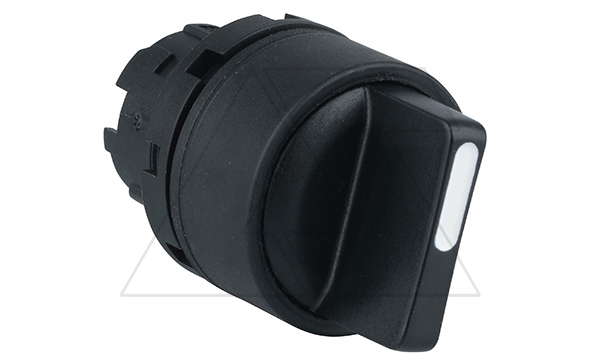 Головка переключателя PB3E, I-0-II, фиксация, черный, без подсветки, 22mm, IP65