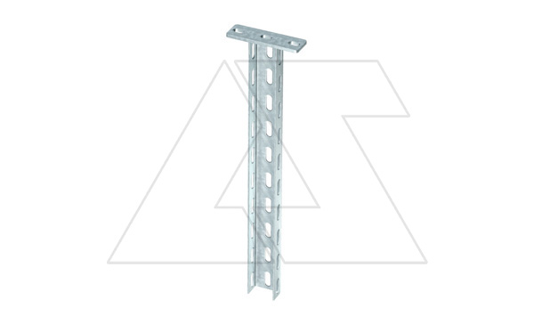 Стойка US 3 K 50 FT подвесная П-образная, L=500мм, толщ. 2мм, гор. оцинк.