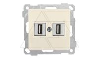 21 - Розетка 2xUSB Type A, для передачи данных, сл.кость