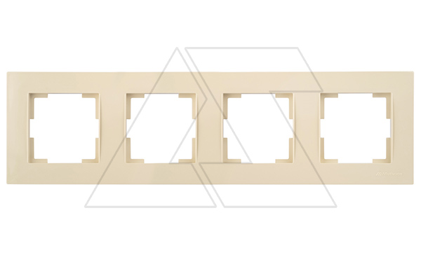 Rita - Рамка 4 поста, горизонтальный монтаж, сл.кость
