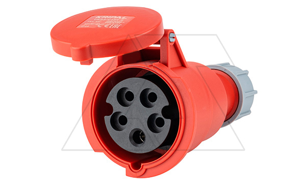 Разъем пром. силовой CEE кабельный, гнездо, 16A, 3P+N+E 6h, 346_415VAC 50/60Hz, IP44, серия Hexie