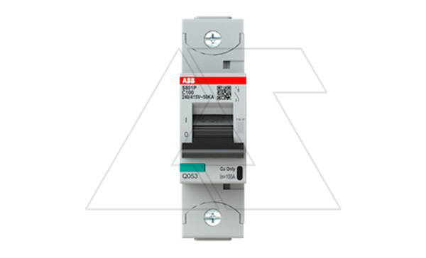 Авт. выключатель S801P-C100, 1P C 100A Icu=50kA 1.5M