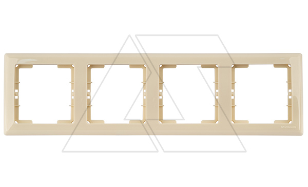 Daria - Рамка 4 поста, к механизмам серии 21, горизонтальный монтаж, сл.кость