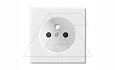 Basic 55 - Лицевая панель с защитными шторками для розеток 20 M-500 (белый) от интернет-магазина amperkin.by