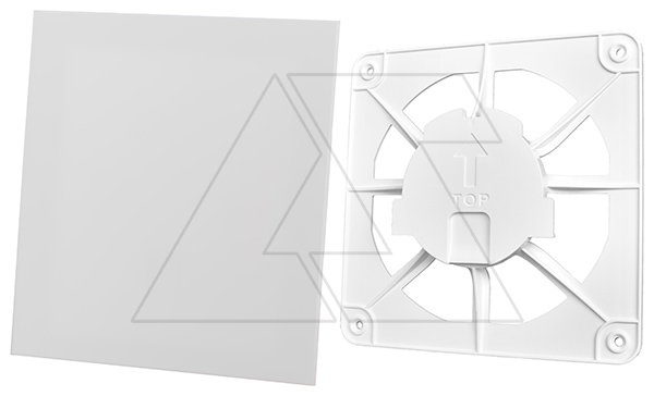 Решетка вентиляционная с панелью декоративной универсальной dRim, пластик, белый матовый