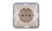 OPAL - Розетка 2P+E, бежевый