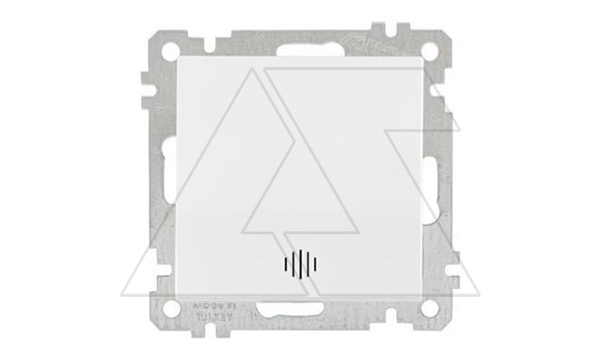 21 - Выключатель с подсветкой, пруж. зажимы, белый