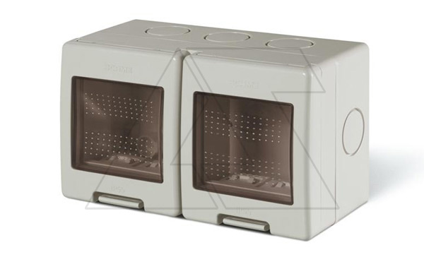 Корпус настенного монтажа 2+2M, 137x82x66mm, IP55, UNIBOX