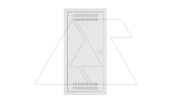 Щит встраив. MSF мультимед, TS35+3x МП перф.118x270mm, мет. дверь, белый RAL9016, 728x358x94mm, IP30