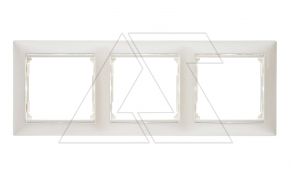 Valena - Рамка 3 поста верт/гориз, жемчужный