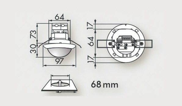 Датчик присутствия B.E.G. PD4-M-DALI/DSI-HVAC-FC от интернет-магазина amperkin.by