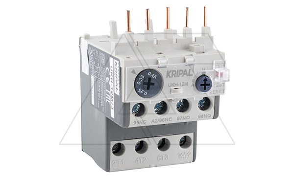 Реле тепловой перегрузки UKH-12M, It=0.25_0.4A, 1NO+1NC, CLASS 10A, прямой монтаж для UKC(D)-6_16M