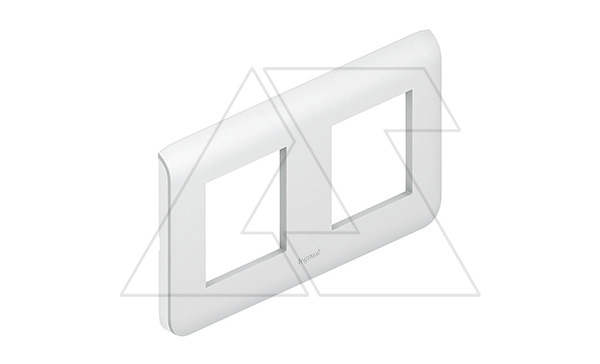 Mosaic - Рамка 2Х2M гориз., белый (суппорт 80252 или 2х80251)