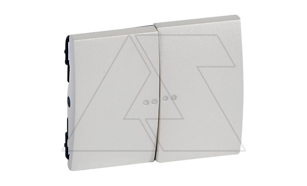 Galea Life - Клавиша для выключателя двойного с индикацией, Pearl