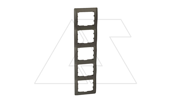 Galea Life - Рамка на 5 постов вертикальная, Dark Bronze