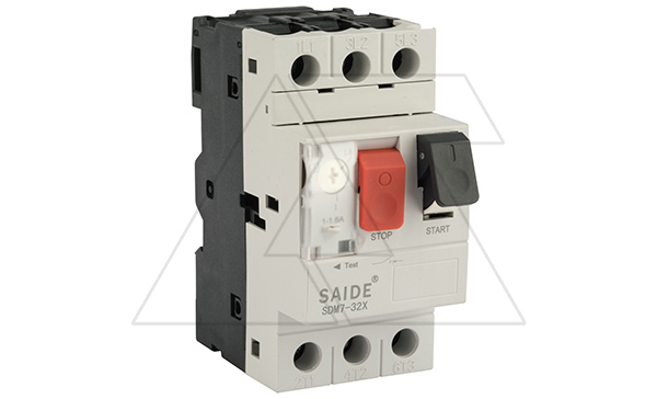 Авт. выключатель SDM7-32X-1, 3P, In=1A, 690VAC, Icu=100kA, Ie=0.63_1A, Ii=12In, CLASS 10A, управление кнопками