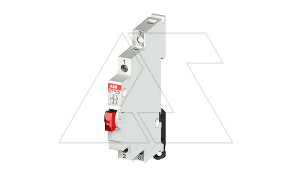 Кнопка E215-16-11C, 1NO+1NC, 16A(250VAC), без фикс., красная кнопка, 0,5M