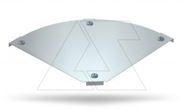 Крышка DFBM 90 200 FS секции угловой горизонтальной 90°, для лотка шириной 200мм, конв. оцинк.