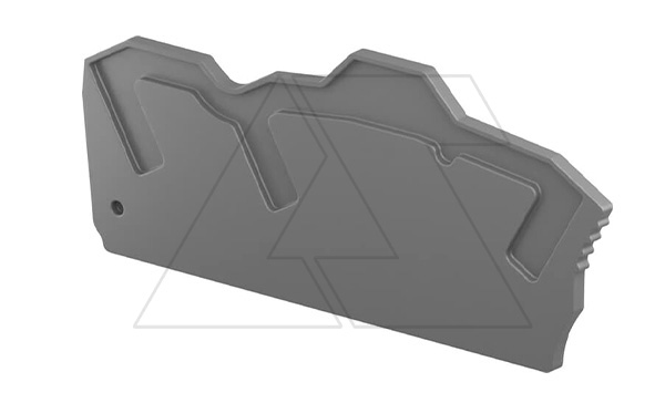 Концевой сегмент EK6-3P для клемм ZK6-3P, темно-серый