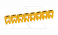 Маркер CAB3 d=1.5-2.5mm - "K" (упак.300 шт) от интернет-магазина amperkin.by