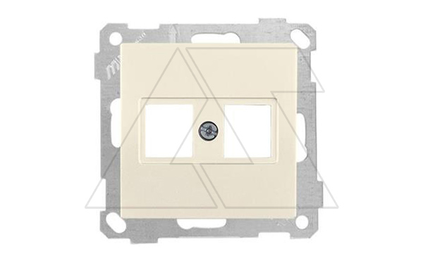 21 - Адаптер для разъемов Keystone, двойной, сл.кость