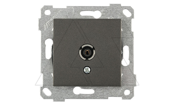 Rita - Розетка TV, проходная, дымчатый