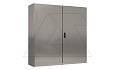 Щит ECOR моноблочный 1200x1200x300мм (ВxШxГ) из нерж. стали навесной с монт. панелью  двудверный, ригельный замок,  дно глухое, IP55 от интернет-магазина amperkin.by