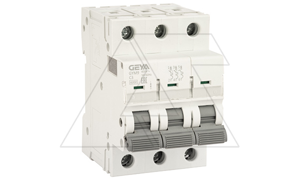 Авт. выключатель GYM9-3P-3C, 3P, 3A, хар-ка C, 6kA, 3M