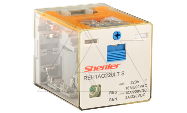 Реле REH1AO220LTS, 1NO, 16A(400VAC)/ 10A(220VDC), 220VDC,  мех. инд., тест-кнопка, LED, магнит