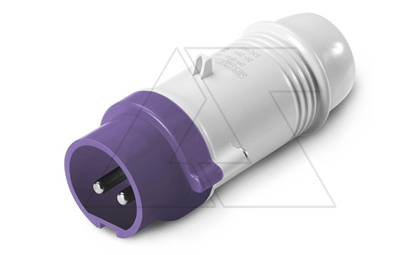 Разъем пром. силовой CEE кабельный, штекер, 32A, 2P, 20_25VAC 50/60Hz, IP44, серия IEC309