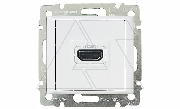 Valena - Розетка HDMI для аудио/видеоустройств, белая