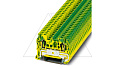 Клемма защитного проводника ST 2,5-PE /5,2mm, пружинная, 2 присоед., 2,5(max 4)mm2, желто-зеленая от интернет-магазина amperkin.by