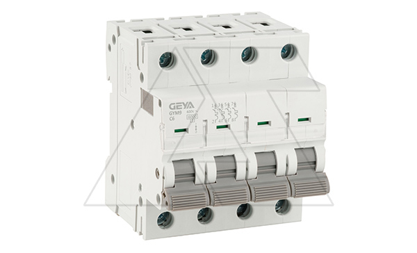 Авт. выключатель GYM9-4P-6C, 4P, 6A, хар-ка C, 6kA, 4M