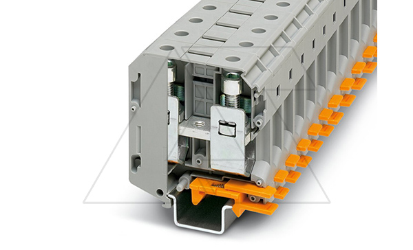 Клемма для высокого тока UKH 70 /20,3mm, винтовая, 2 присоед., 70(max 95)mm2, 192A, 1000V, серая