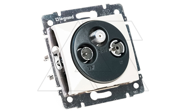 Valena - Розетка TV-RD-SAT-каб.сеть 2400MHz, < 1,5 дБ, сл.кость (инд. упаковка)